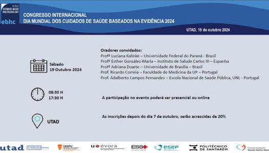 UTAD Comemora Dia Mundial dos Cuidados de Saúde Baseados em Evidências com Congresso Internacional